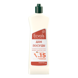 Универсальное средство для мытья посуды Ecvols №15 с эфирными маслами(вербена-лемонграсс-алоэ),500мл