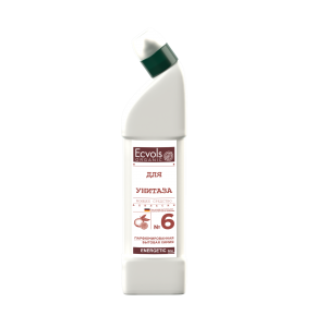 Средство для чистки унитаза Ecvols №6 без хлорки с эфирным маслом апельсина, 750 мл